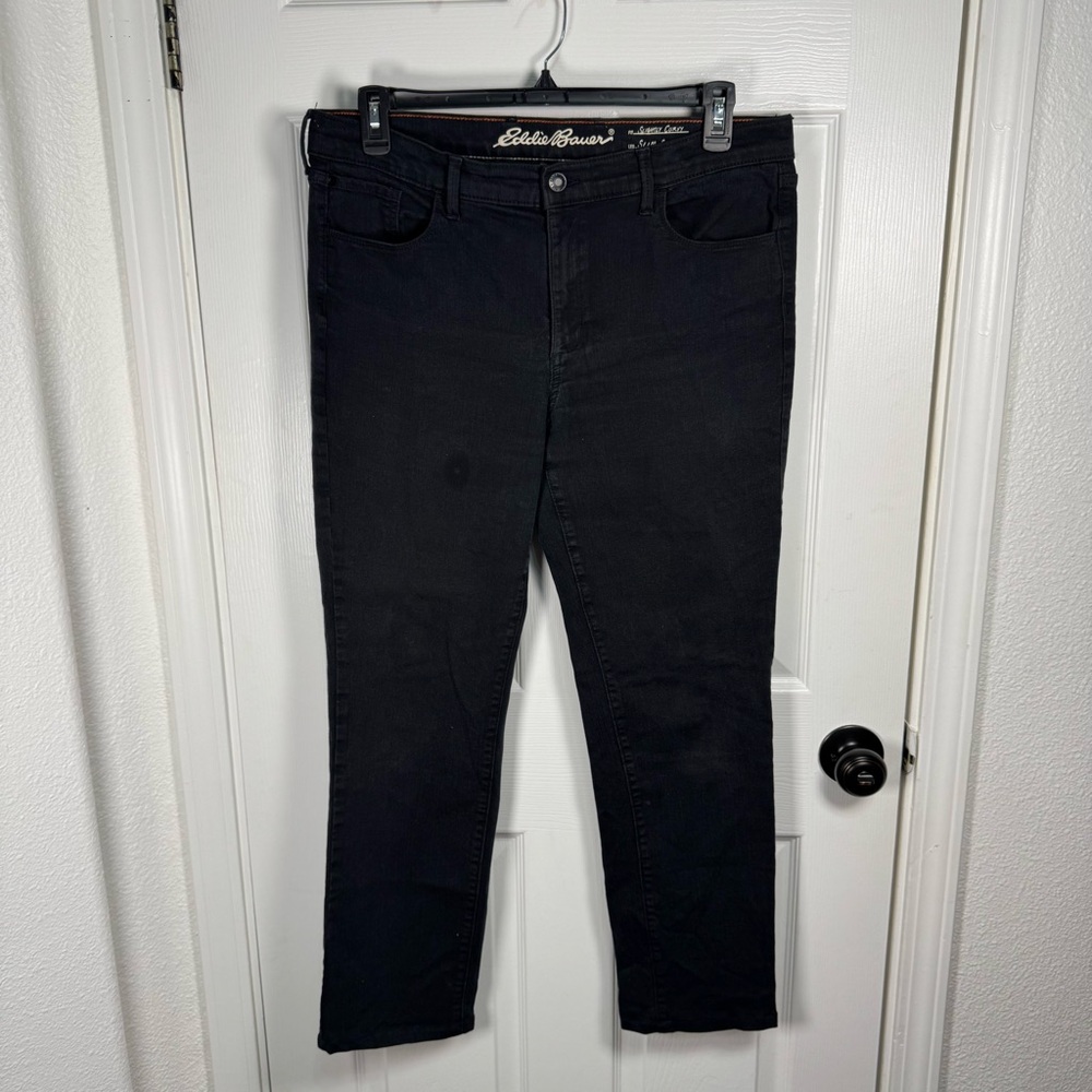 Eddie Bauer Dark Wash Slim Straight Jeans